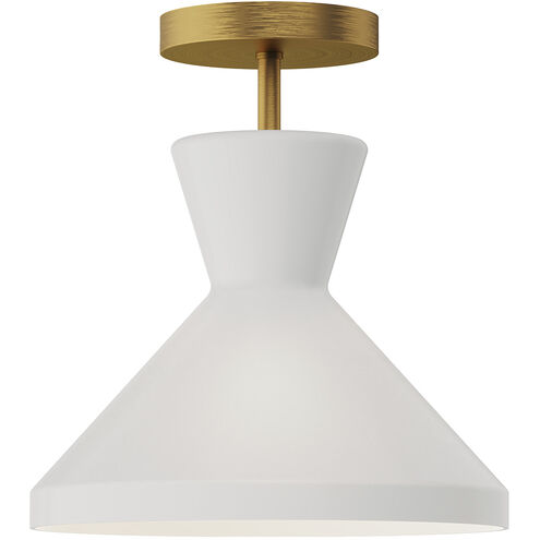 Alora Mood Betty 1 Light 10.25 inch Aged Gold Semi Flush Mount Ceiling Light