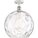 Ballston Athens Water Glass 1 Light 13.75 inch Semi-Flush Mount