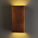 Ambiance Rectangle LED 7.25 inch Antique Copper ADA Wall Sconce Wall Light, Large