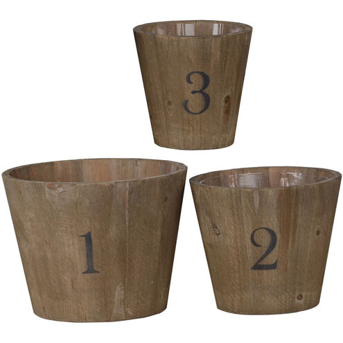 Thornton Brown Outdoor Planter