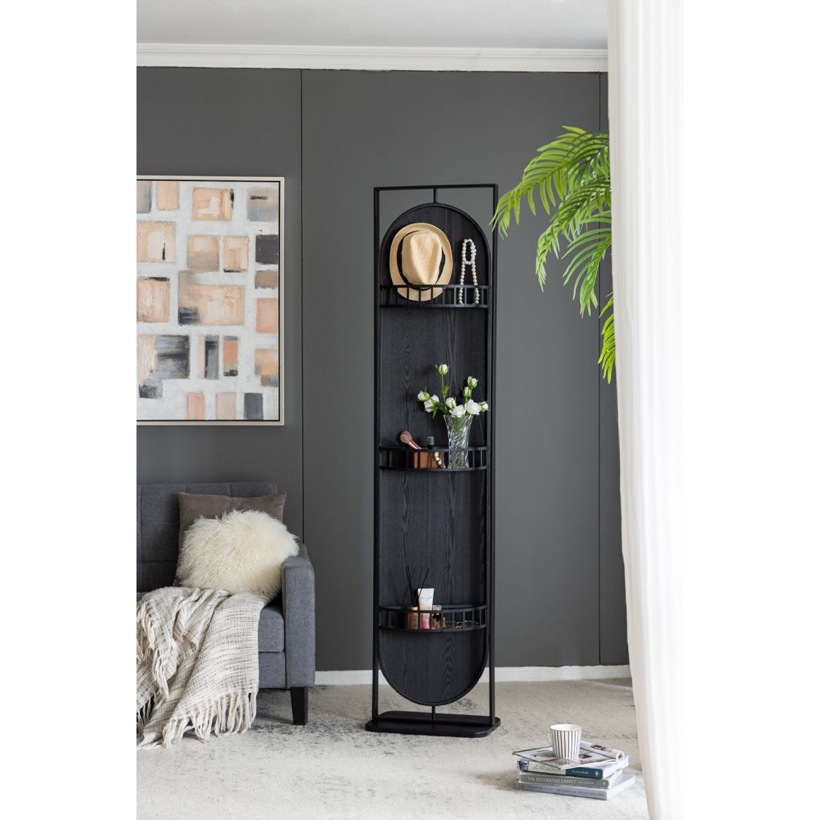 Full 77.8 X 18.1 inch Black Mirror