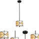 Evelyn 1 Light 8 inch Tiffany Bronze Mini Pendant Ceiling Light