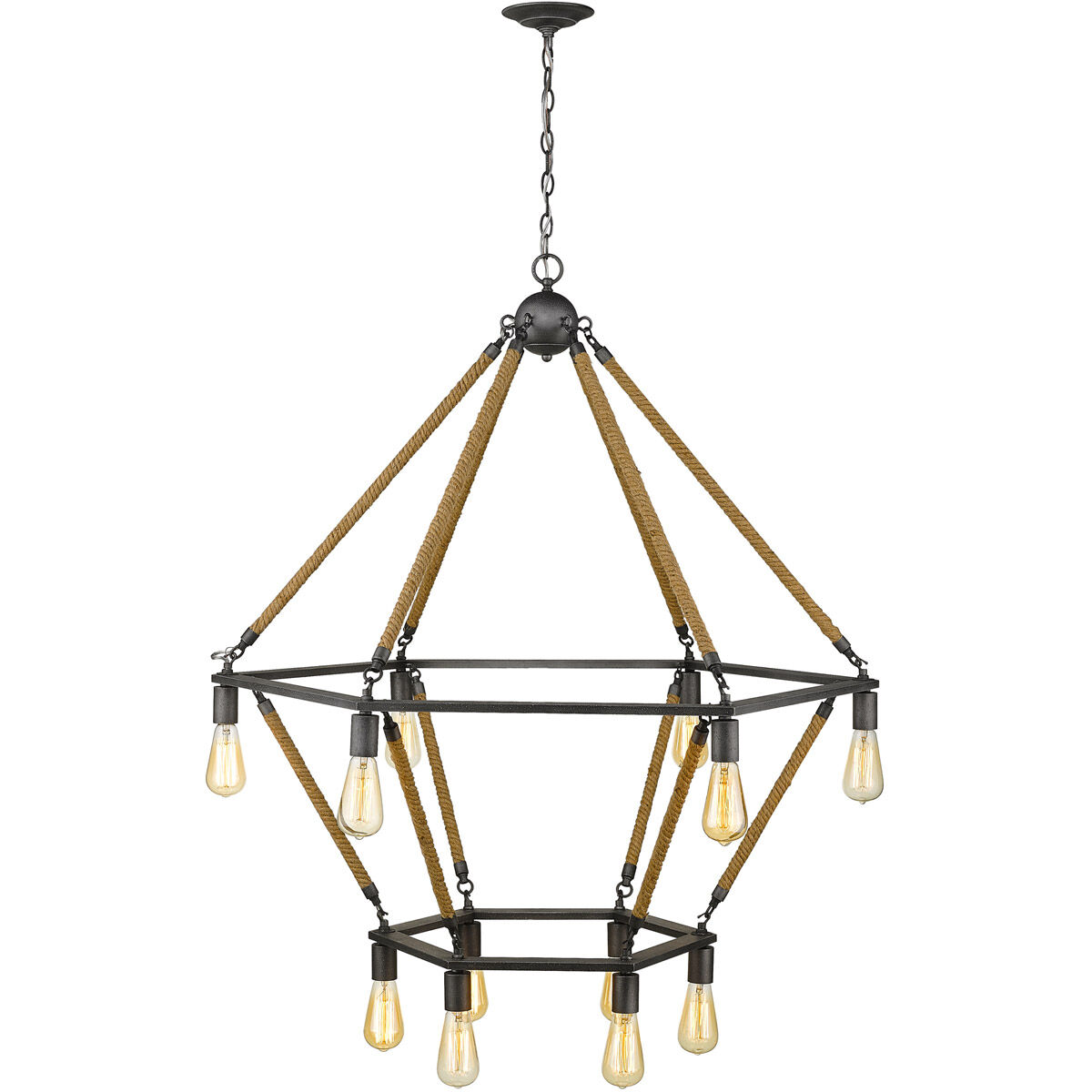 Holden 12 Light 41 inch Antique Gray Chandelier Ceiling Light