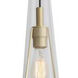 Abbey Park 1 Light 5 inch Brushed Brass Pendant Ceiling Light