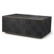 Ashbury 47.24 X 29.53 inch Charcoal Grey Oak Veneer and Vintage Brass Coffee Table