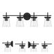 Connell 4 Light 30.5 inch Flat Black Vanity Light Wall Light