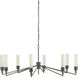 Delgado 8 Light 51.75 inch Antique Black Chandelier Ceiling Light