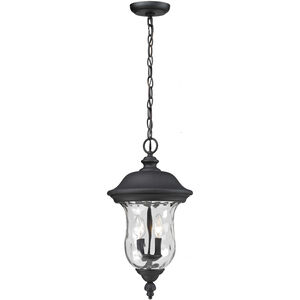 Armstrong 3 Light 12.38 inch Black Outdoor Chain Mount Ceiling Fixture