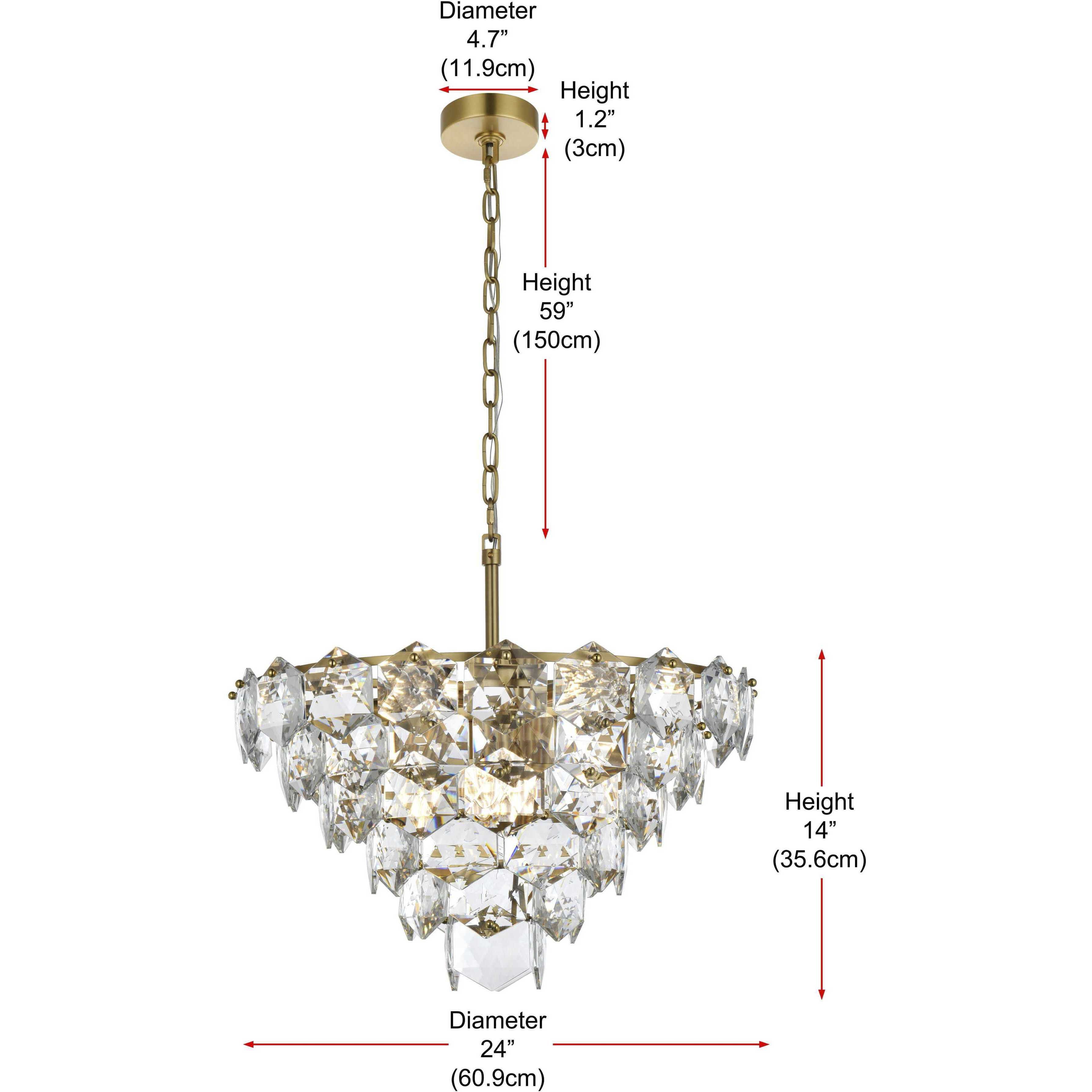Adaline 11 Light 24 inch Satin Gold Chandelier Ceiling Light
