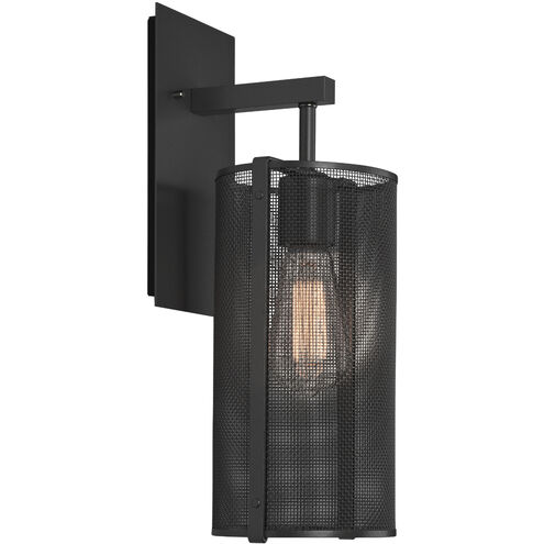Uptown Mesh 1 Light 5.5 inch Matte Black Indoor Sconce Wall Light