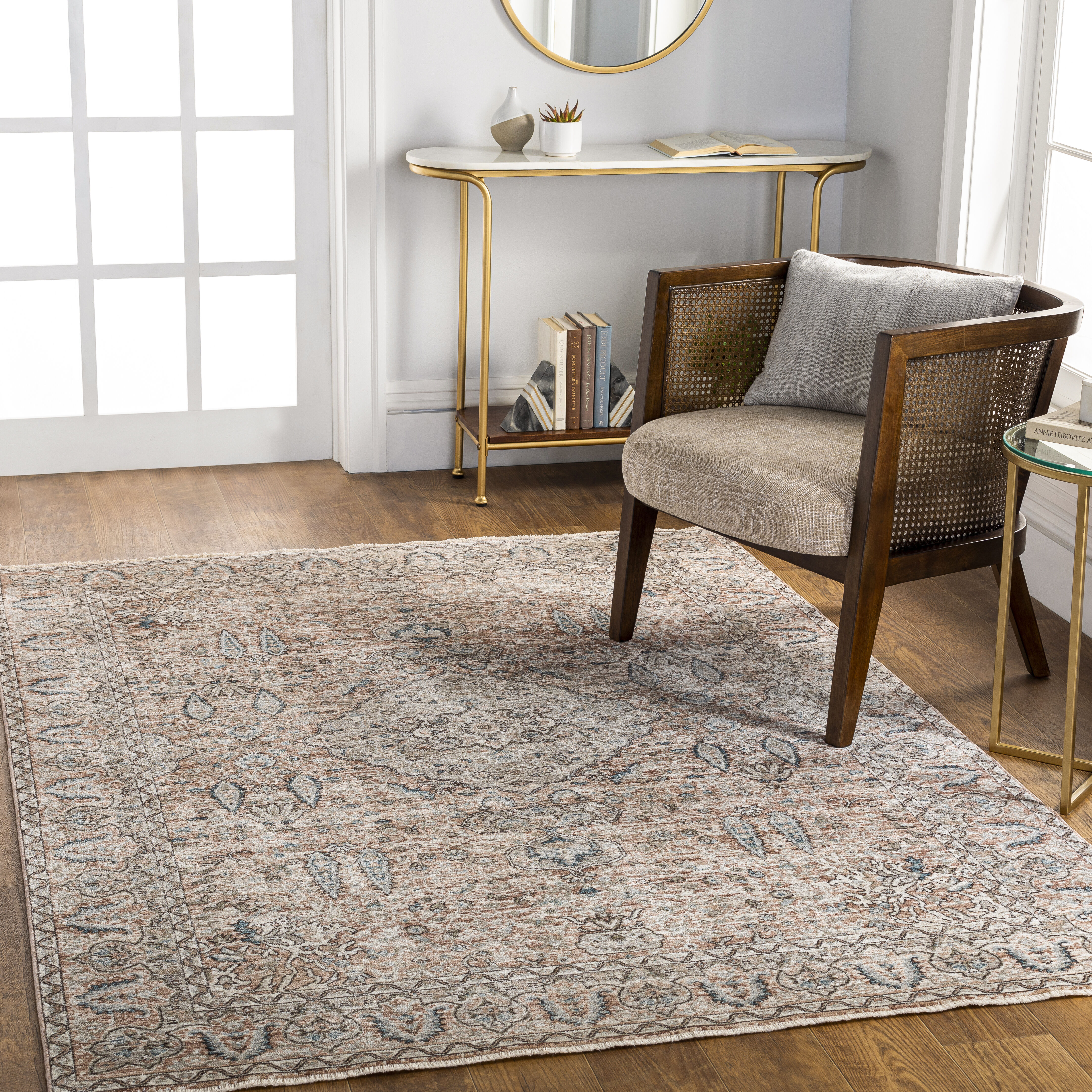 Carlisle 93 X 63 inch Taupe Rug, Rectangle