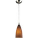 Vesta 1 Light 5 inch Satin Nickel Pendant Ceiling Light
