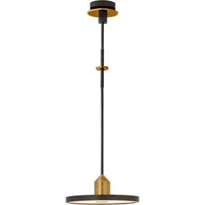 Thomas O'Brien Valen LED 14 inch Bronze and Brass Pendant Ceiling Light in Bronze and Hand-Rubbed Antique Brass, Medium