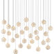 Finhorn 30 Light 54 inch Silver Multi-Drop Pendant Ceiling Light