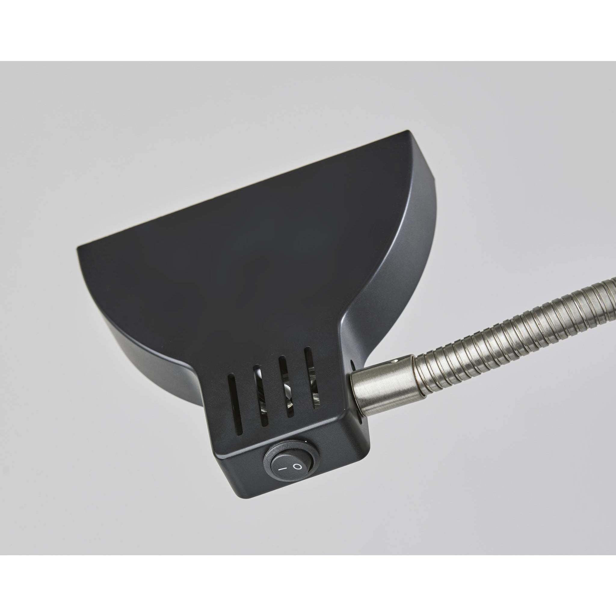 Slender 57 inch 4.00 watt Black Floor Lamp Portable Light, Simplee Adesso