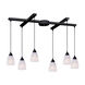 Millcreek 6 Light 17 inch Dark Rust Mini Pendant Ceiling Light