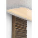 Anne-Marie Barton Fumar Tail Sconce Wall Light in Ridged Tombac