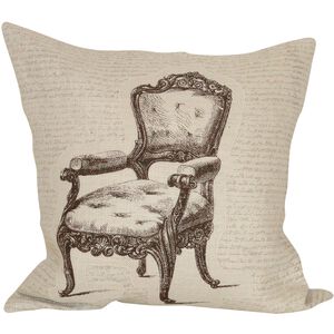 Edmond 20 inch Brown with Crema Pillow, Cover Only