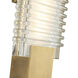 Alai LED 17.63 inch Vintage Brass Bath Vanity Light Wall Light