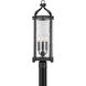 Preston 3 Light 26.5 inch Iron Oxide Outdoor Post Lantern
