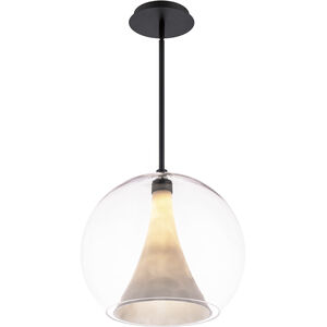 Chantilly LED 14 inch Black Pendant Ceiling Light, dweLED