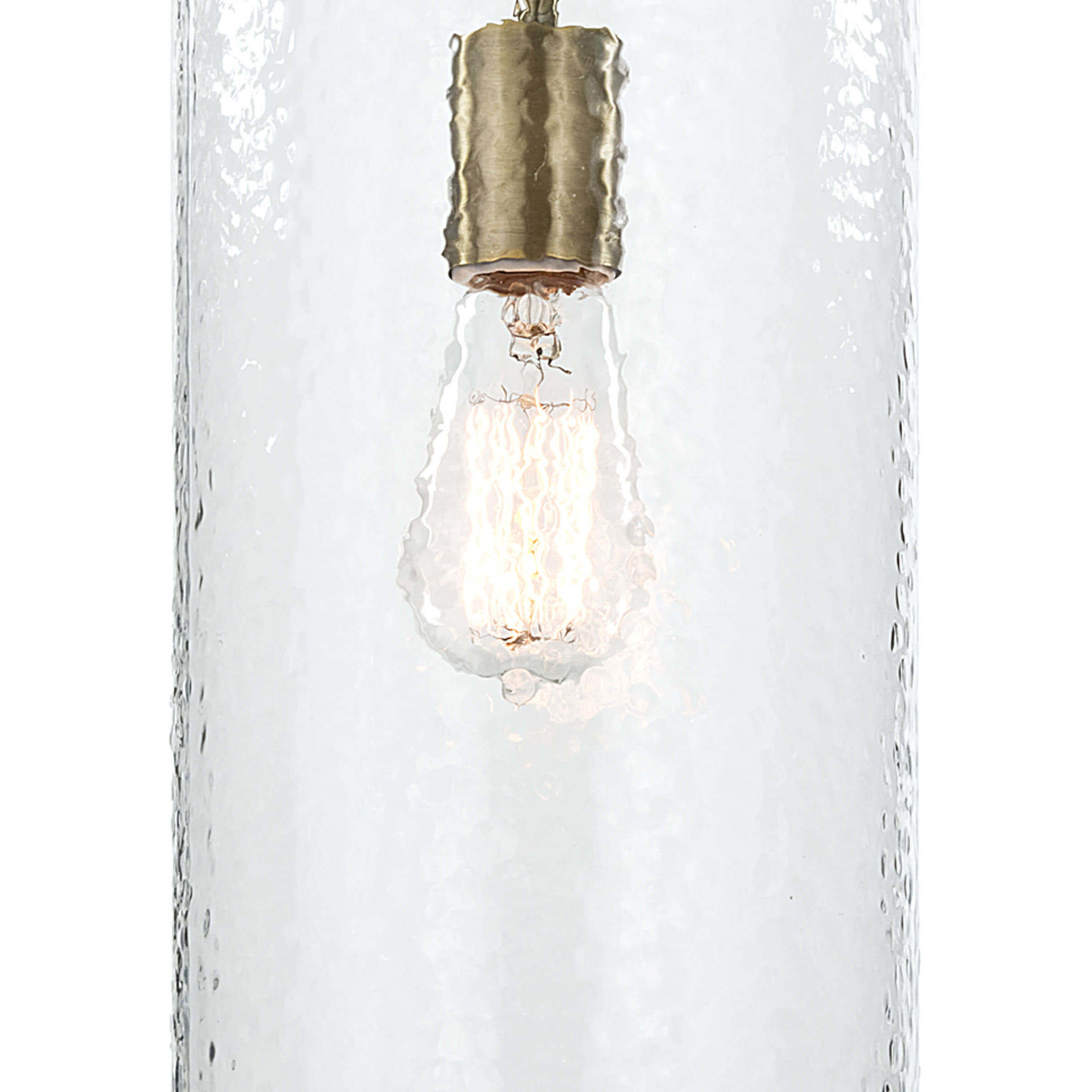 Bar 1 Light 6.5 inch Natural Brass Pendant Ceiling Light