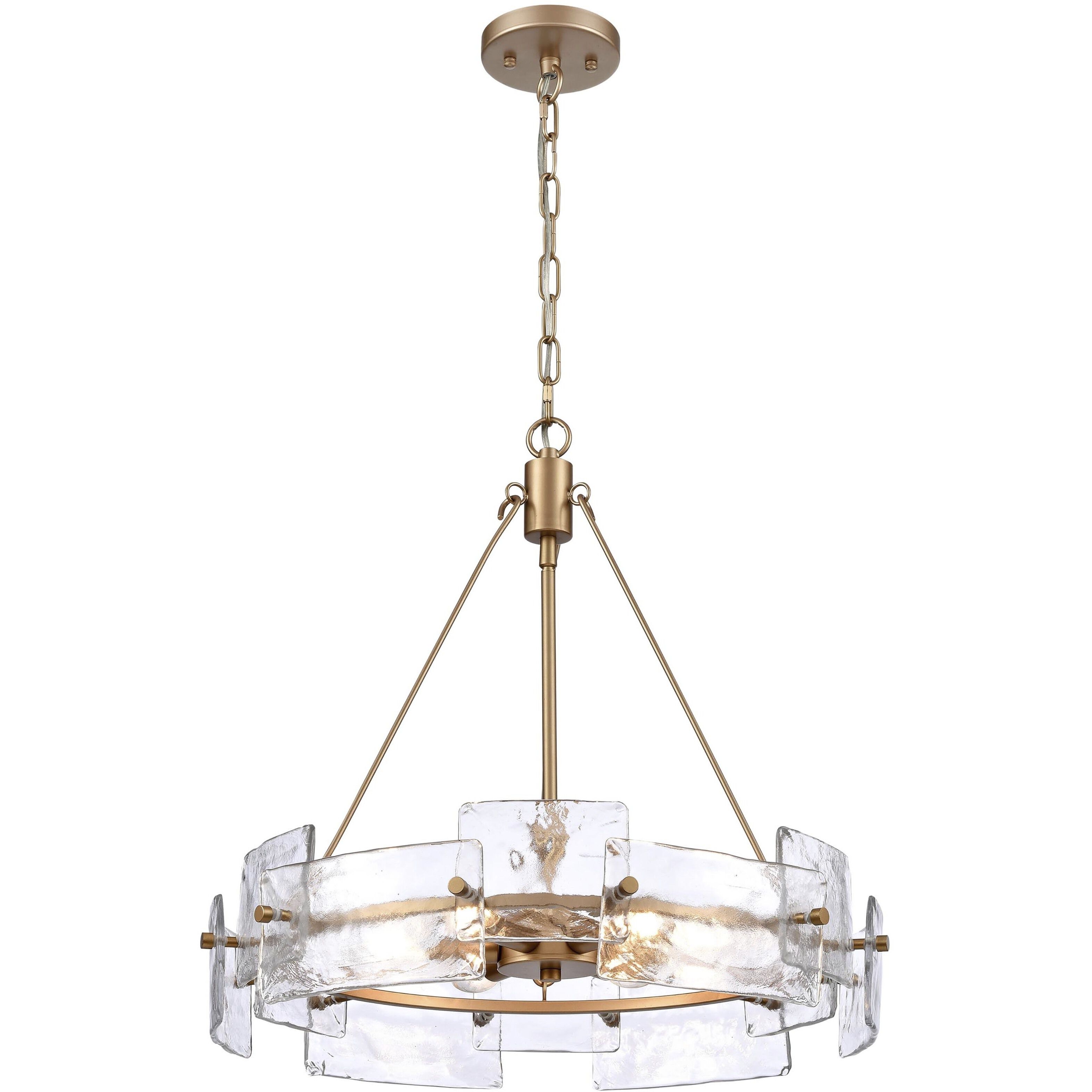 Vernacular 6 Light 20.5 inch Gold Chandelier Ceiling Light