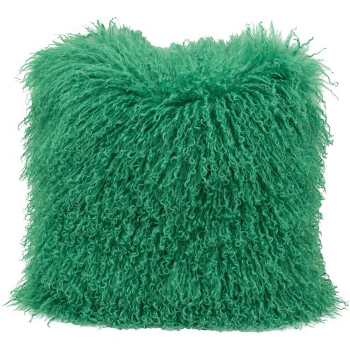 Magnolian 16 X 16 inch Green Pillow