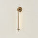 Blaze LED 21.25 inch Patina Brass Exterior Wall Sconce