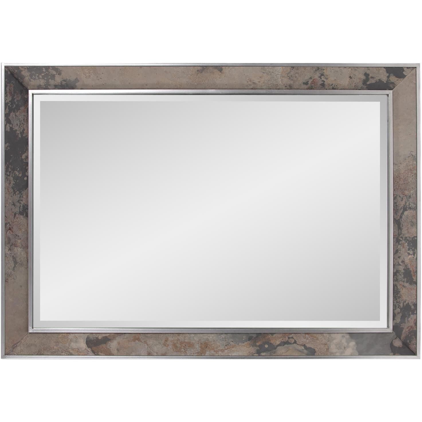 Mason 42 X 30 inch Slate and Silver Wall Mirror