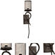 Springdale LED 6 inch Silver and Black Wall Sconce Wall Light