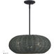 Deluna 3 Light 18 inch Black Pendant Chandelier Ceiling Light
