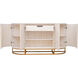 Sconset Natural with White Ash and Brass Credenza