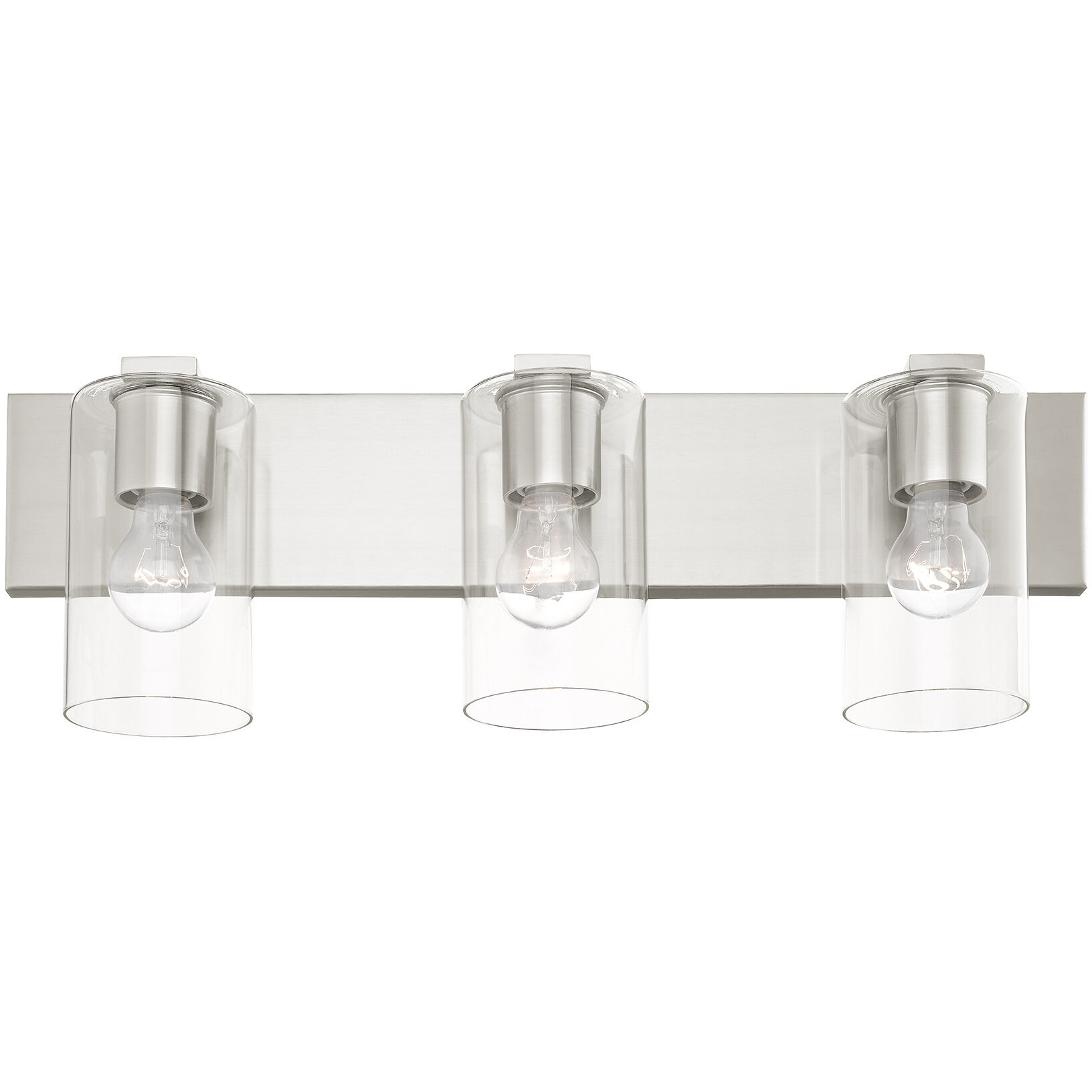 Zurich 3 Light 24 inch Brushed Nickel Vanity Sconce Wall Light