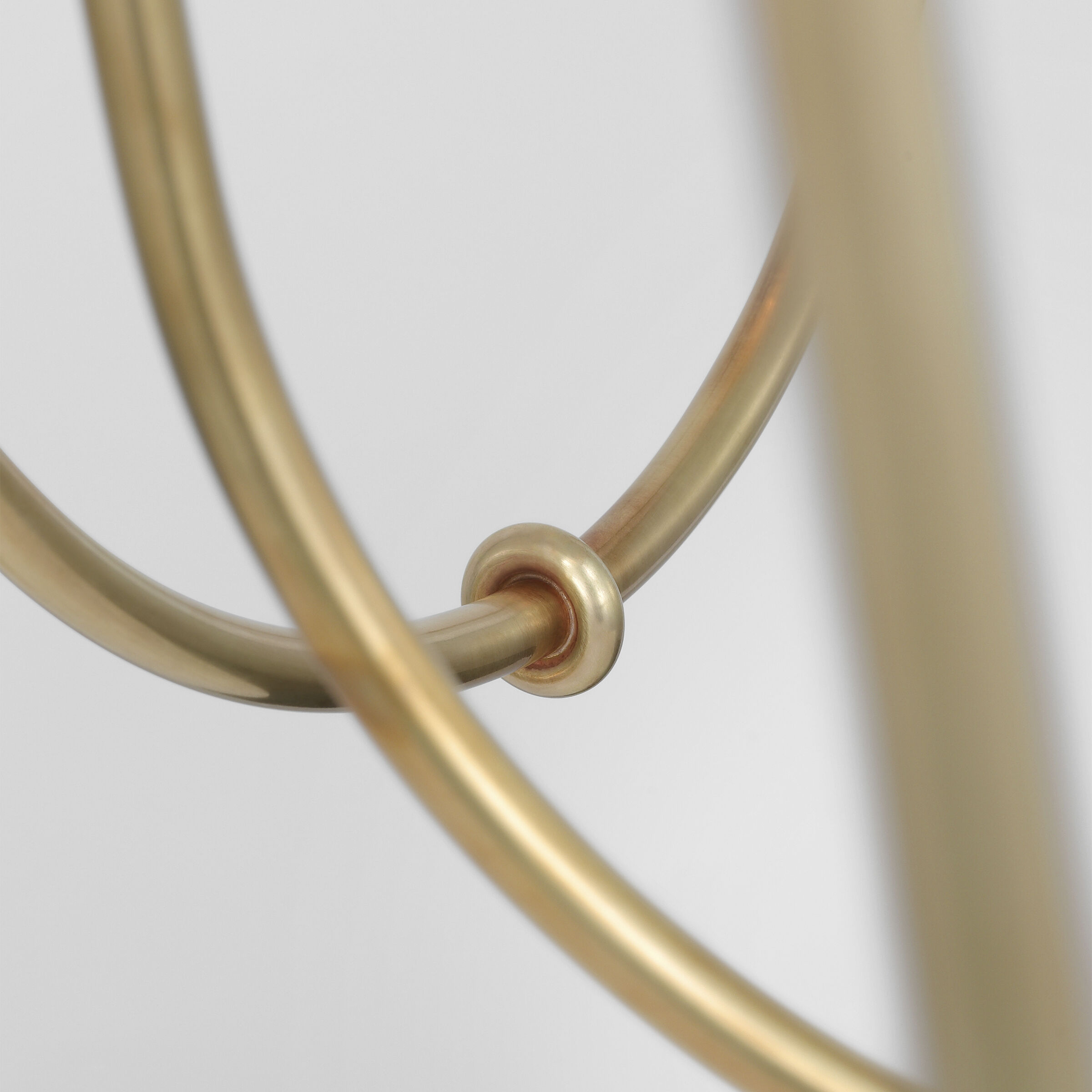 Amber Lewis Ingela LED 36 inch Hand-Rubbed Antique Brass Chandelier Ceiling Light