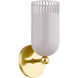 Liba 1 Light 4.75 inch Aged Brass/Soft Peignoir Wall Sconce Wall Light