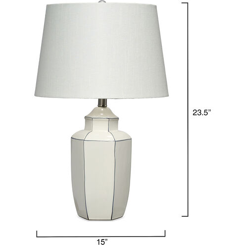 Outline 23.5 inch 100.00 watt White Table Lamp Portable Light