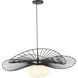 Langley 1 Light 32.25 inch Dark Matte Black Pendant Ceiling Light