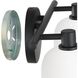 Valentina 2 Light 15 inch Matte Black Vanity Light Wall Light