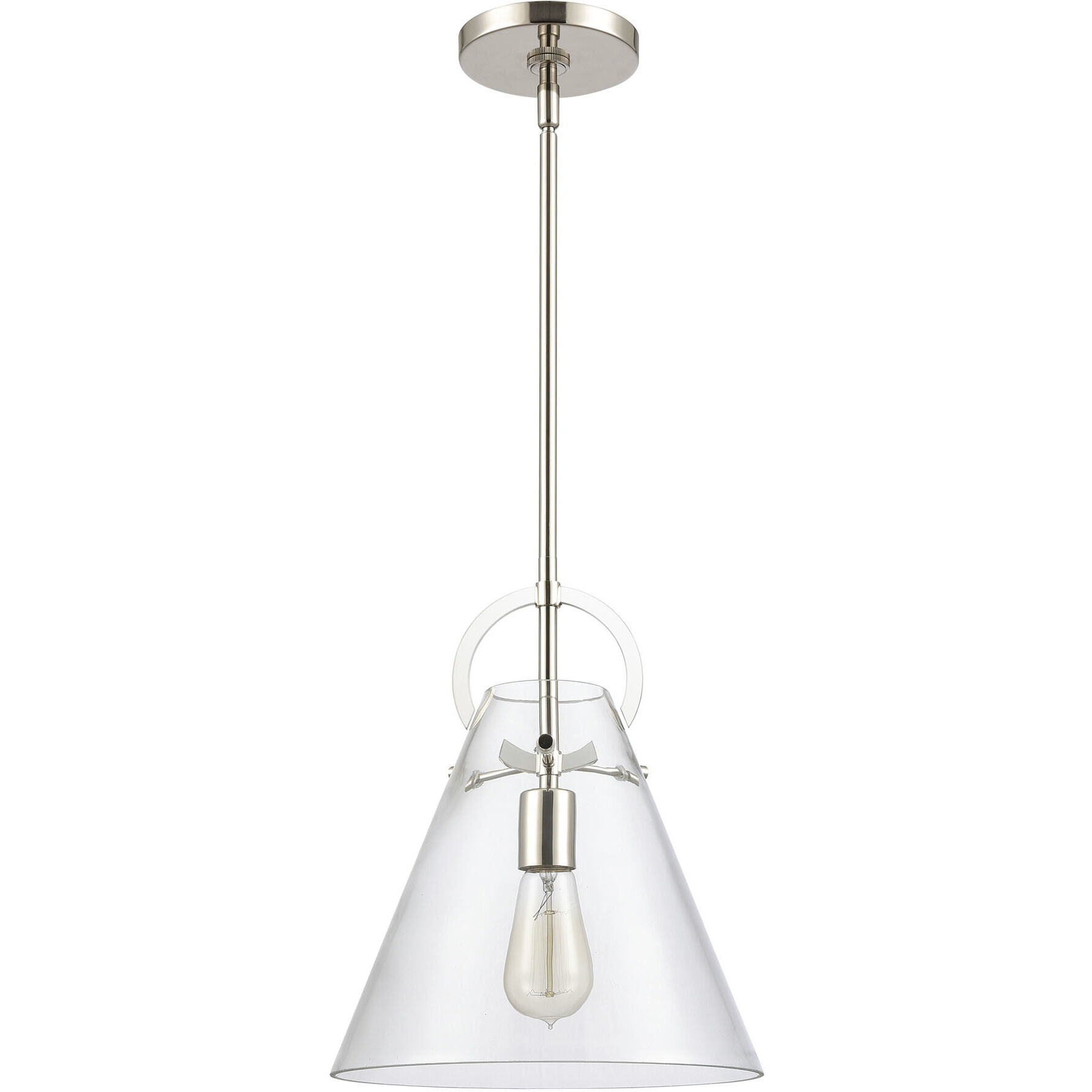 Gabby 1 Light 11 inch Polished Nickel Mini Pendant Ceiling Light