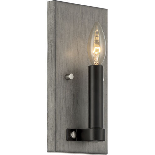 Rawson Ridge 1 Light 5 inch Aged Silverwood/Coal Wall Sconce Wall Light