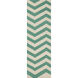 Frontier 96 X 30 inch Emerald, Cream Rug
