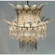 King 4 Light 29 inch Antique Brass Chandelier Ceiling Light