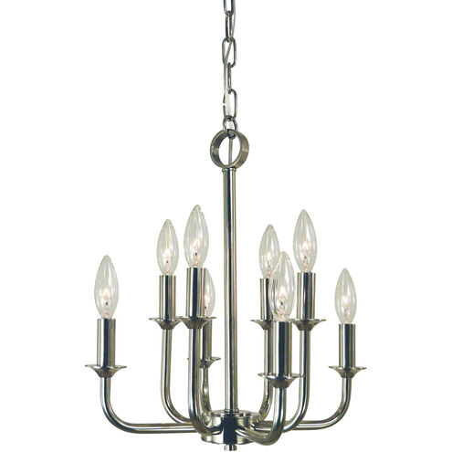 Boulevard 6 Light 14 inch Polished Nickel Chandelier Ceiling Light