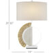 Seychelles 29.5 inch Sandstone/White/Raffia Table Lamp Portable Light