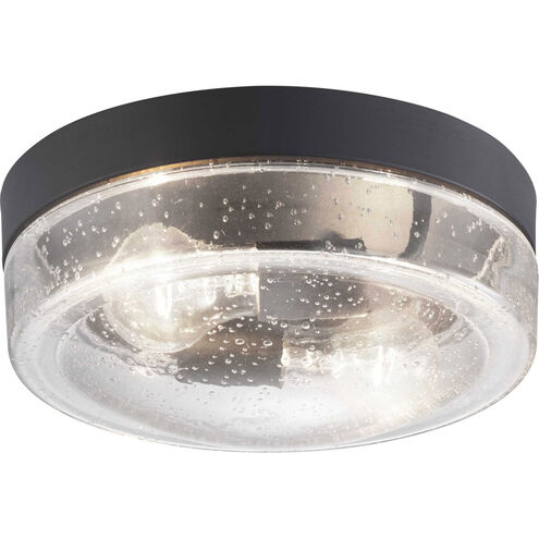 Saddletree 2 Light 11 inch Textured Black Outdoor Flush Mount