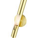 Acra 1 Light 5 inch Satin Brass ADA ADA Single Sconce Wall Light