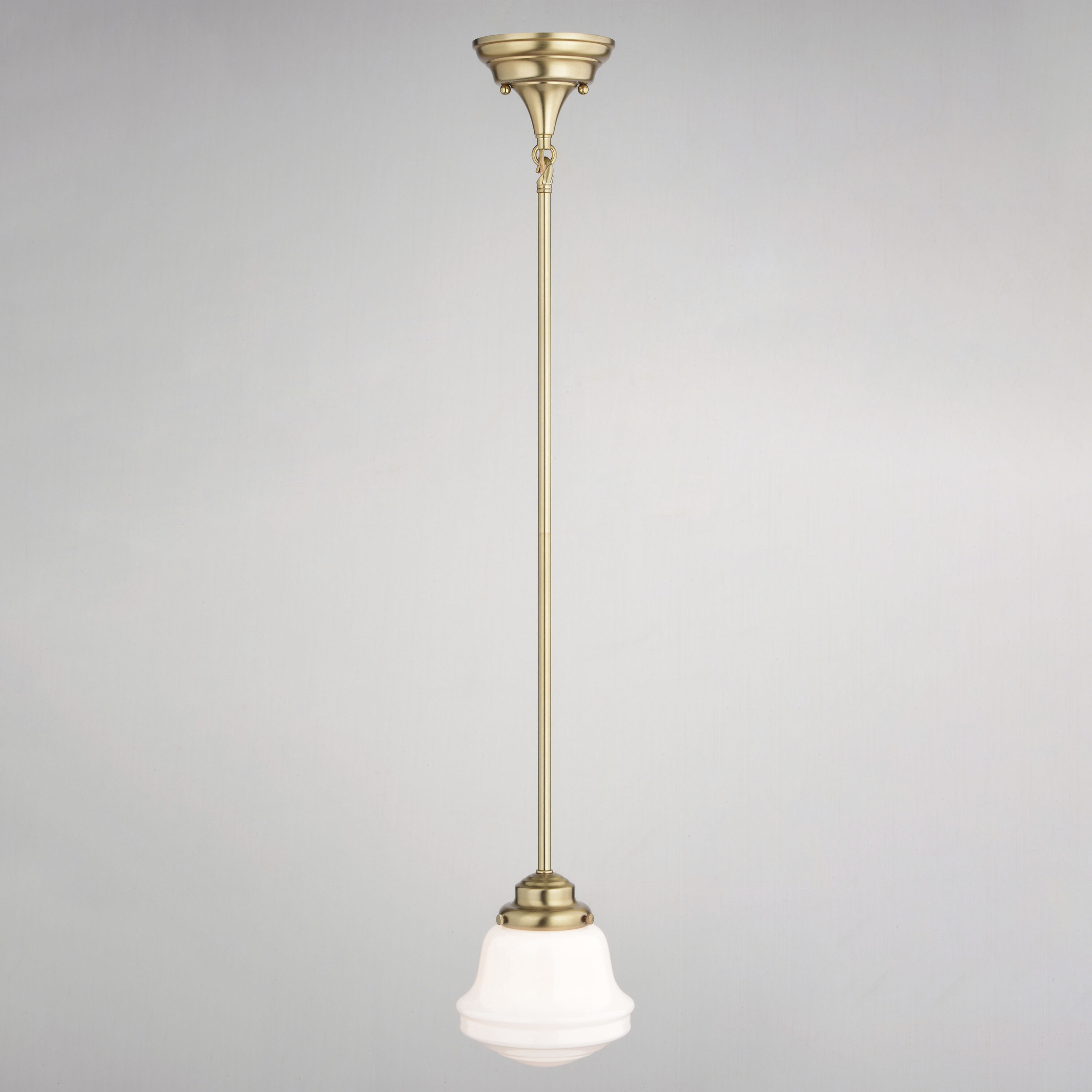 Huntley LED 6.25 inch Natural Brass Mini Pendant Ceiling Light