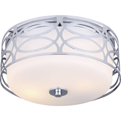 Madison 2 Light 12 inch Chrome Flush Mount Ceiling Light