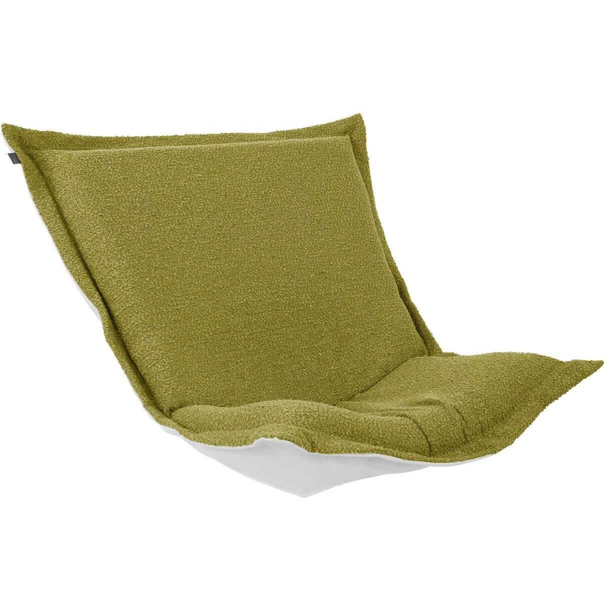 Alicante Moss Patio Scroll Puff Chair Cover & Cushion